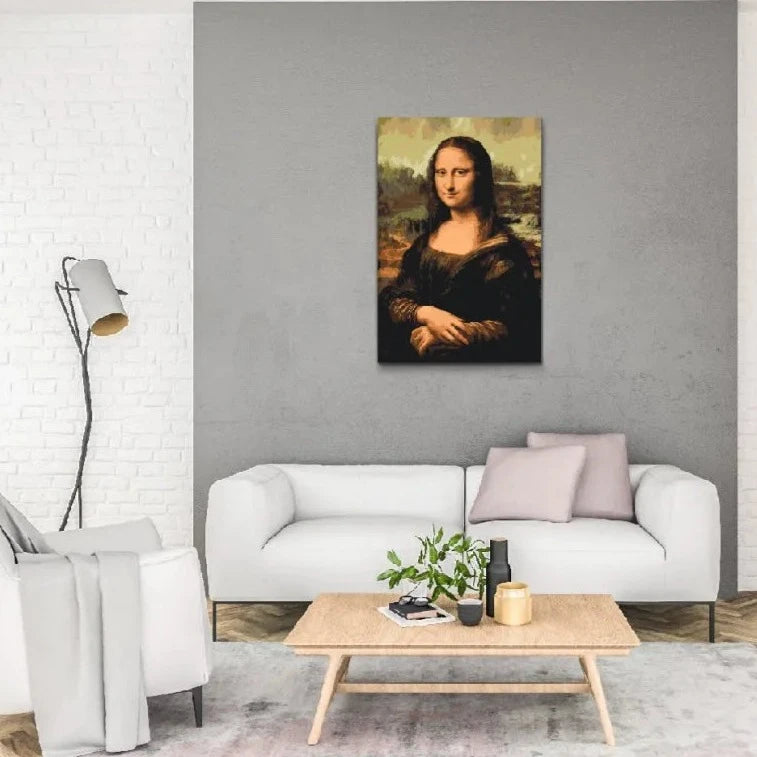 Mona Lisa -Leonardo da Vinci - med dubbelfärg och fri frakt paint by number